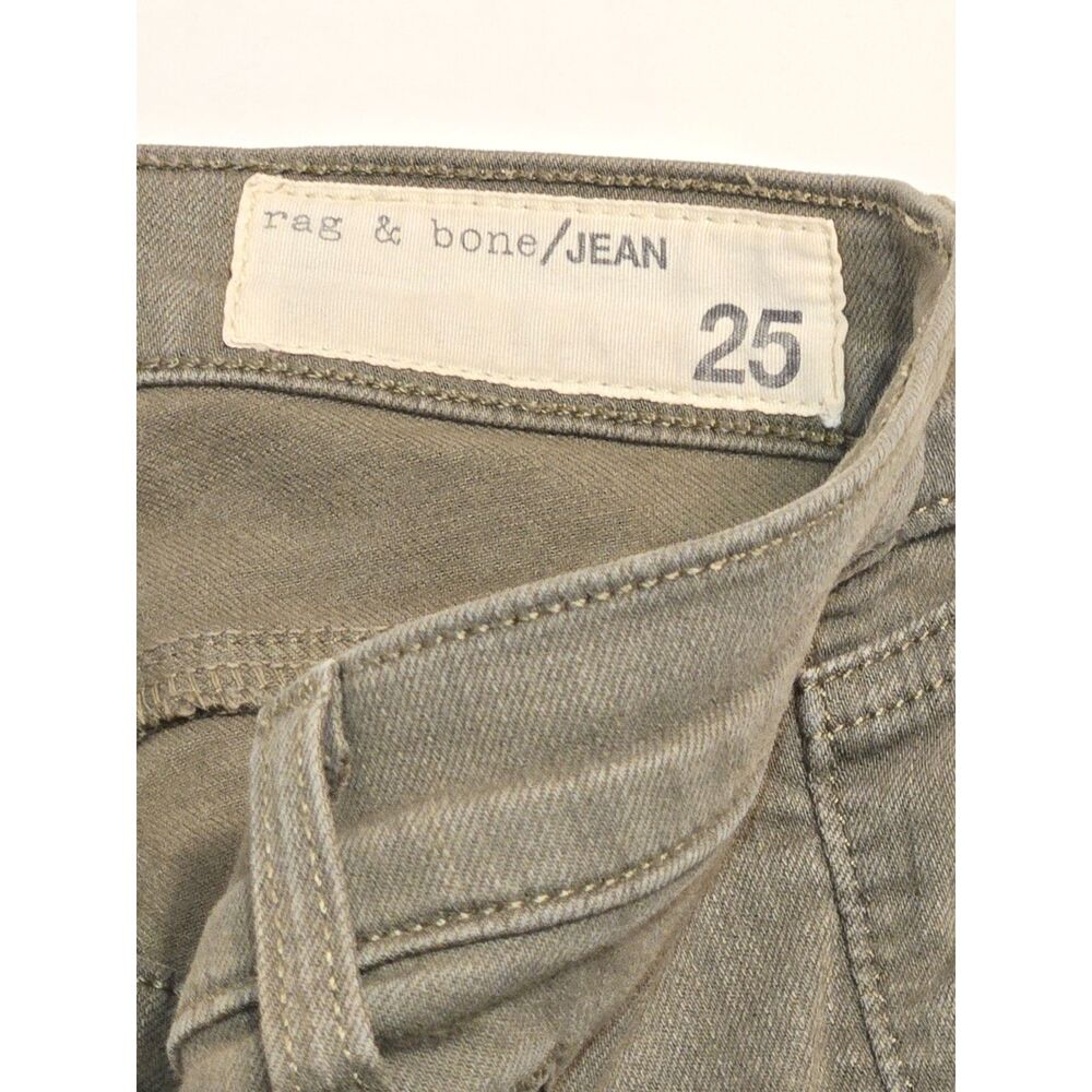 Rag & Bone/JEAN Skinny Cargo Moto Jeans | Women's Size 25 | Army Green - Picture 4 of 9